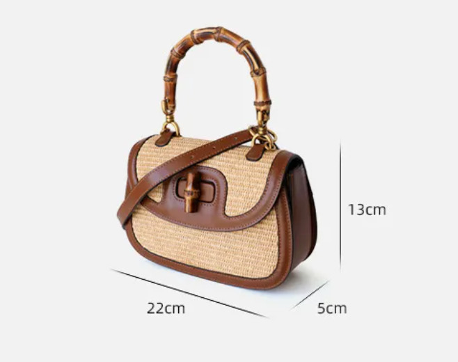 Luxury bamboo bag