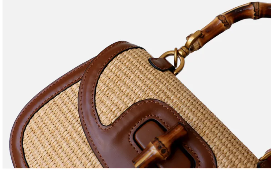 Luxury bamboo bag